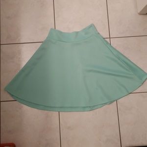 Charlotte Russe Mint green flowy skirt